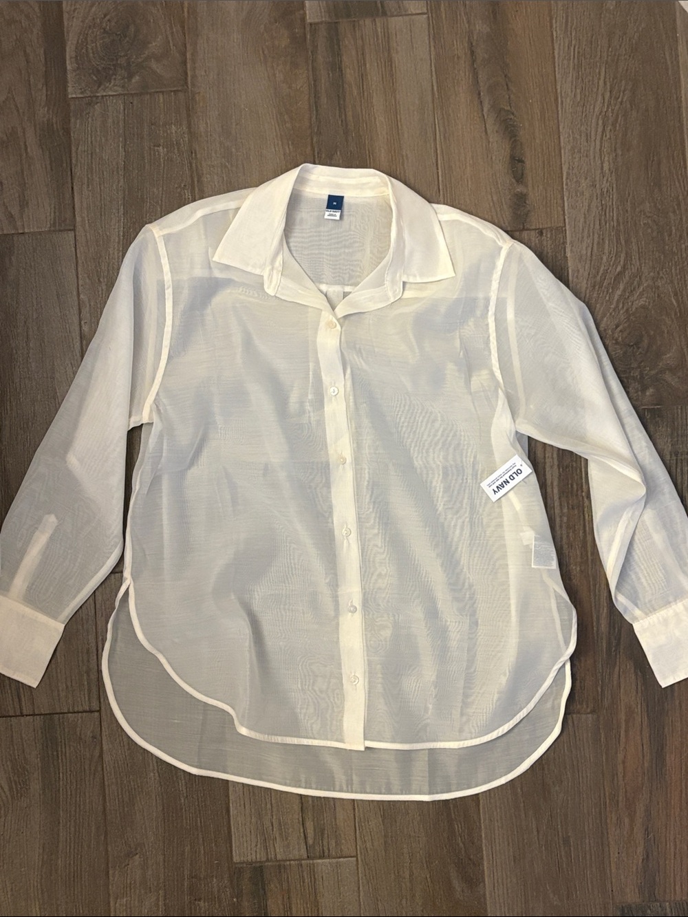 Old Navy Sheer Button-Down Shirt